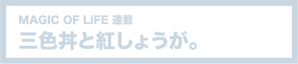 三食丼と紅しょうが